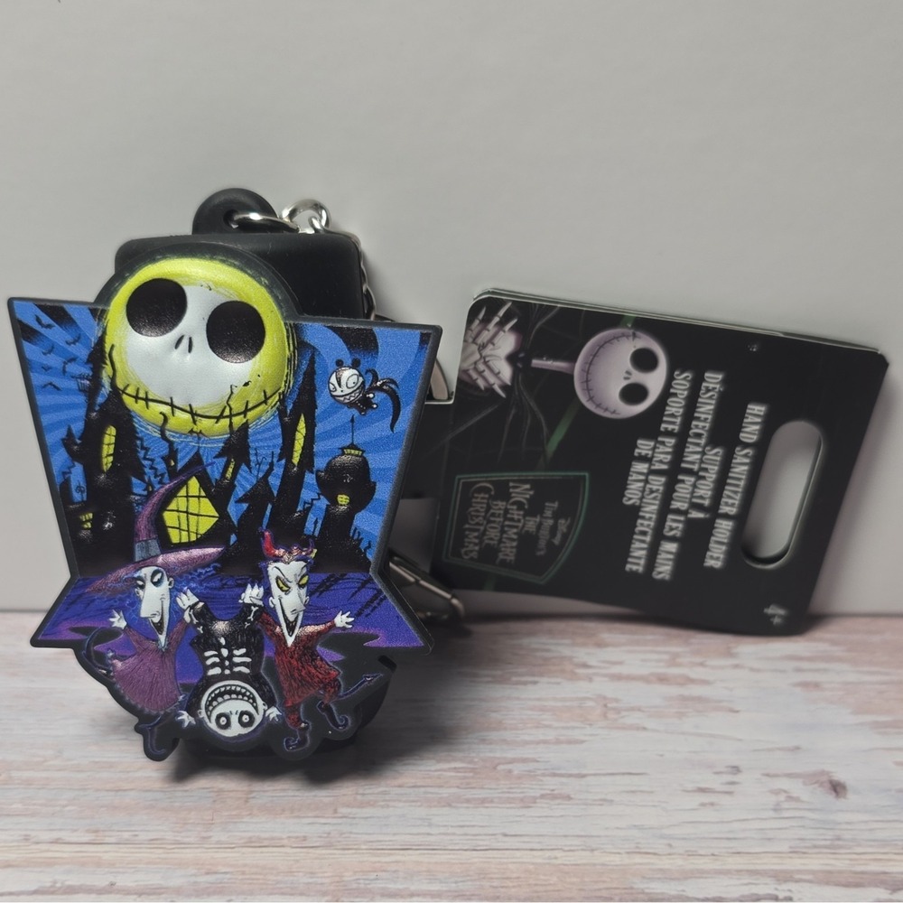 Disney The Nightmare Before Christmas Jack Skellington Sanitizer Holder Keychain